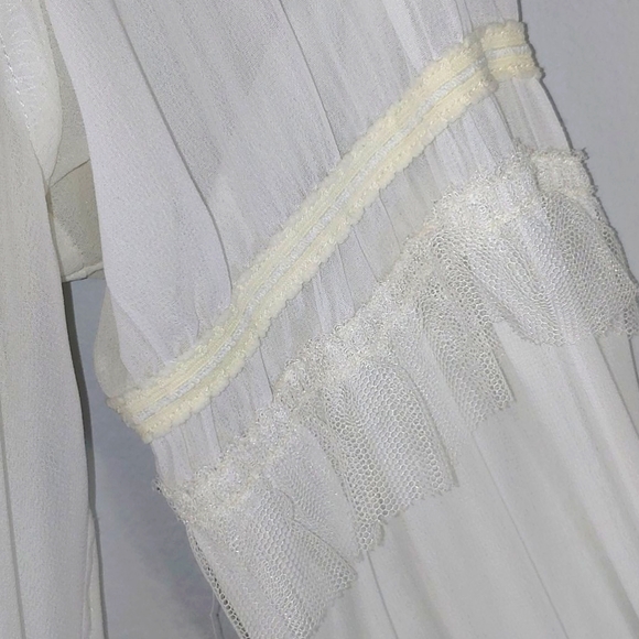 Comme des Garçons x H&M sheer white blouse - Picture 3 of 7